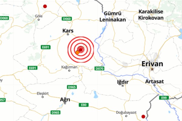 Kars’ta 4.0 büyüklüğünde deprem