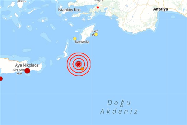 Akdeniz’de 4.1 büyüklüğünde deprem