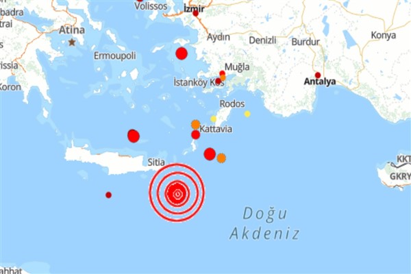 Akdeniz’de 4.6 büyüklüğünde deprem