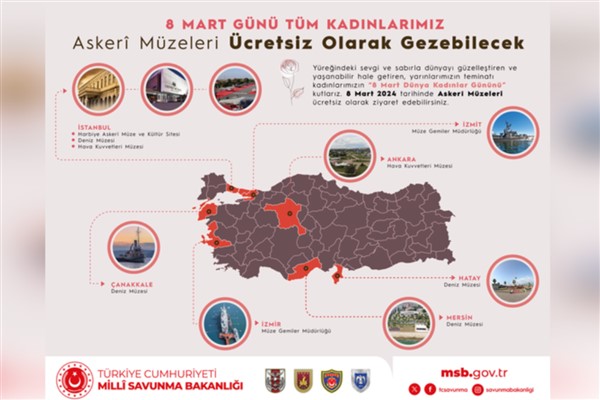 Askeri müzeler 8 Mart’ta kadınlara ücretsiz olacak