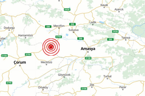 Amasya’da deprem