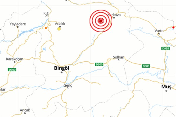 Bingöl’de 4.0 büyüklüğünde deprem