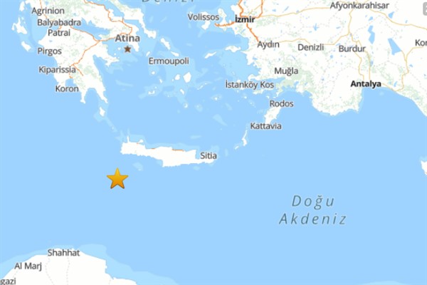 Akdeniz’de deprem