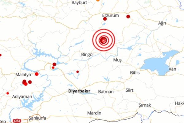 Bingöl’de 4.1 büyüklüğünde deprem