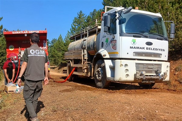 Mamak Belediyesi, Çankırı’daki yangın söndürme çalışmalarına destek verdi