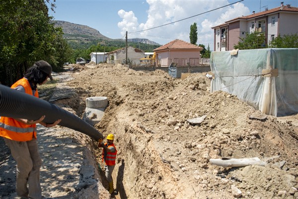 MASKİ’den Akçadağ Develi’ye kanalizasyon hattı