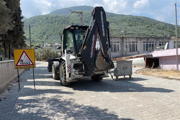 Orhangazi Belediyesinden Paşapınar’a 3 bin 200 metrekarelik parke çalışması