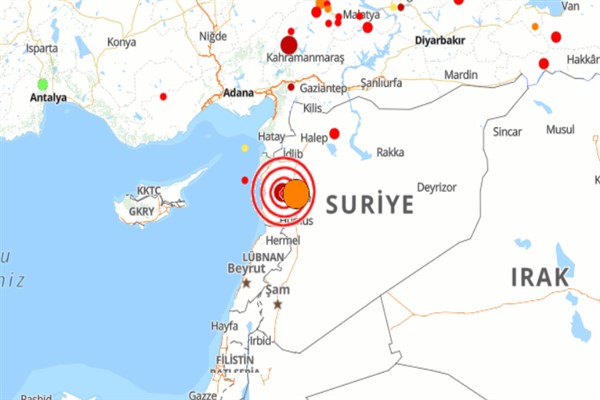 Suriye'de 5.0 büyüklüğünde deprem