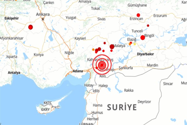 Kahramanmaraş Pazarcık'ta 4.9 büyüklüğünde