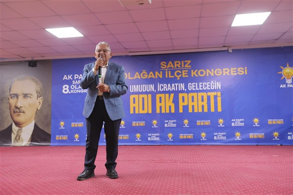 Başkan Büyükkılıç, AK Parti 8. Olağan Sarız İlçe Kongresi’ne katıldı