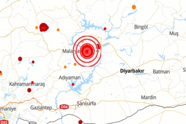 Malatya’da 5.9 büyüklüğünde deprem