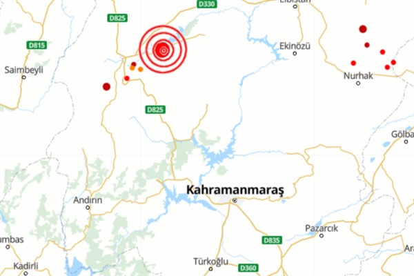 Kahramanmaraş’ta 4.0 büyüklüğünde deprem