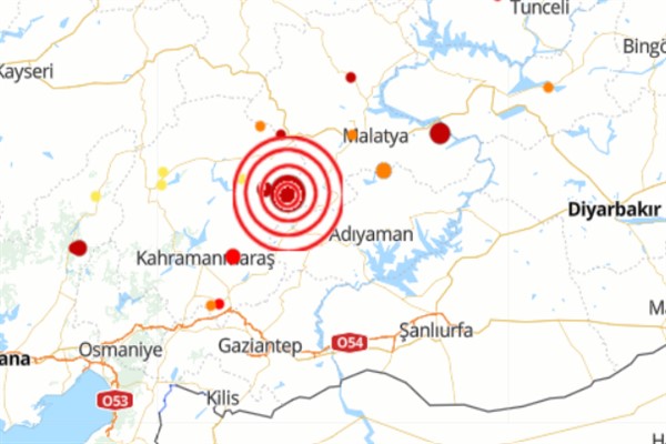 Malatya'da 4.9 büyüklüğünde deprem